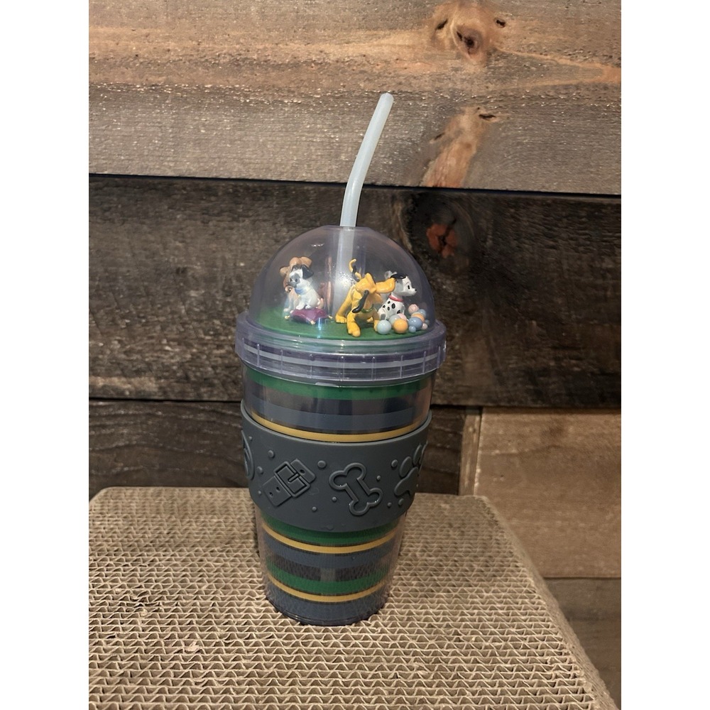 Disney World Parks Dogs Dome Tumbler 14oz Lady & Tramp Pluto Dug Lucky Percy